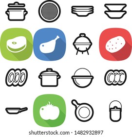 Food best vector icon set