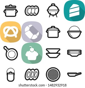 Food best vector icon set