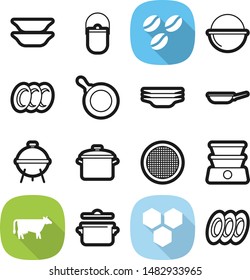 Food best vector icon set