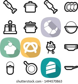 Food best vector icon set