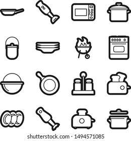 Food best vector icon set