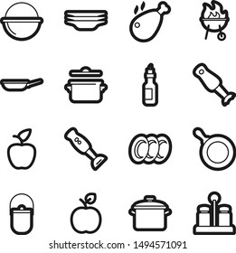 Food best vector icon set