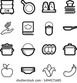 Food best vector icon set