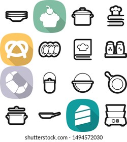 Food best vector icon set