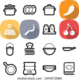 Food best vector icon set