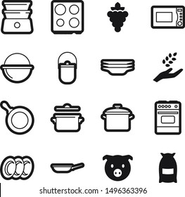 Food best vector icon set