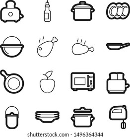 Food best vector icon set