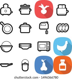 Food best vector icon set