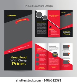 Food & Beverage Brochure Templates vector design