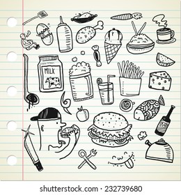 Kids Drawing Foods Hd Stock Images Shutterstock