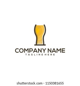 food and beverage glass logo design