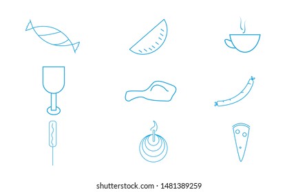 Food and beverage lion icon vector