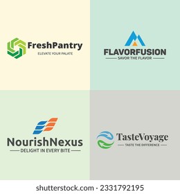 Food and beverage logo template