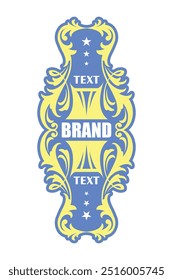 Food and beverage packaging label sticker design