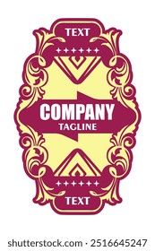 Food and beverage packaging label sticker design