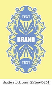 Food and beverage packaging label sticker design