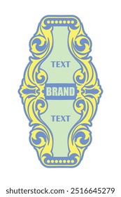Food and beverage packaging label sticker design