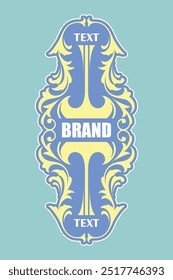 Food and beverage packaging label sticker design