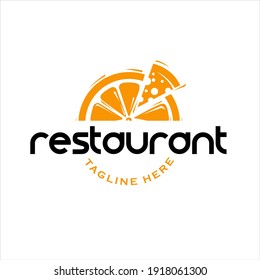 Food and beverage restaurant logo, company logo design idea, vector illustration