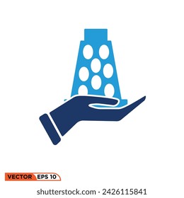 Diseño de iconos de alimentos y bebidas vector gráfico de plantilla, signo y símbolo
