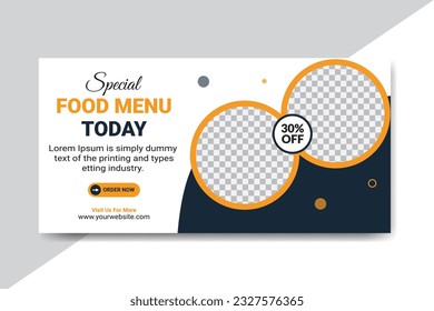 Food Billboard, creative banner design for outdoor advertising