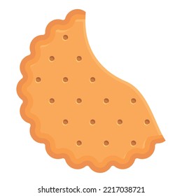 Food biscuit icon cartoon vector. Snack sugar. Sweet time