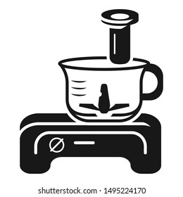 Food blender icon. Simple illustration of food blender vector icon for web design isolated on white background