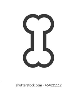 food bone love pet animal icon. Isolated and flat illustration. Vector graphic