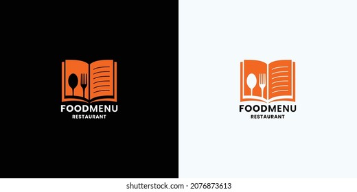 food book, chef book logo design templates