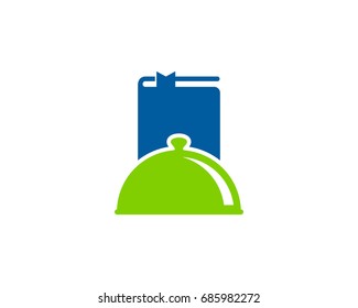 Food Book Icon Logo Design Element