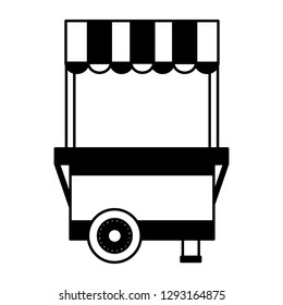 food booth on white background