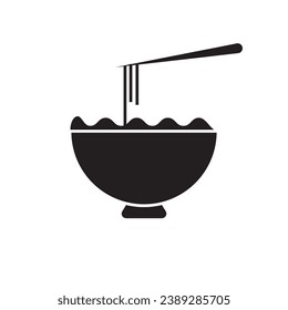 food bowl icon vector illustration eps