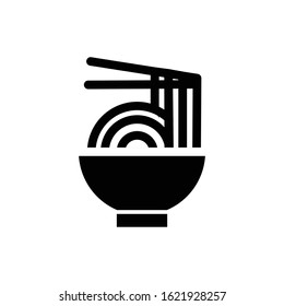 Food in Bowl Solid Icon Design