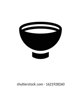 Food in Bowl Solid Icon Design
