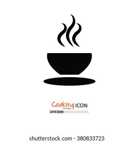 food bowl.bowl icon isolated on white background. Vector illustration. 
