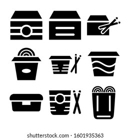 food box icon isolated sign symbol vector illustration - Collection of high quality black style vector icons
