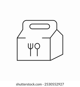 food box icon sign vector