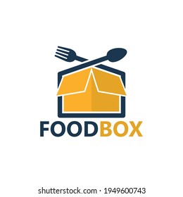 Food box logo template design