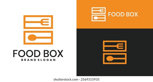 Food box logo template design inspiration