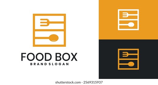 Food box logo template design inspiration