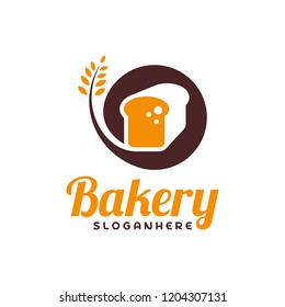 Food Bread logo vector. Bakery emblem design. Food logo vector template.