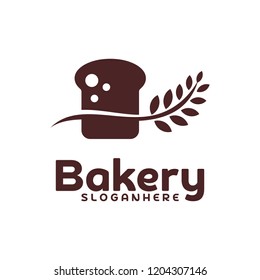 Food Bread logo vector. Bakery emblem design. Food logo vector template.