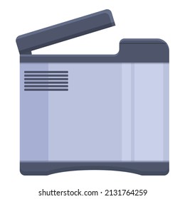 Food bread machine icon cartoon vector. Deep kitchen. Small processor