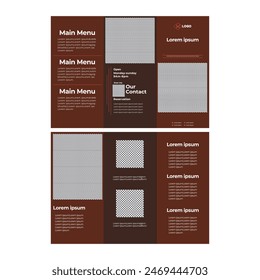 Food Brochure Trifold
Restaurant Menu Card Template Or Tri-Fold Brochure