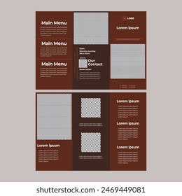 
Food Brochure Trifold
Restaurant Menu Card Template Or Tri-Fold Brochure

