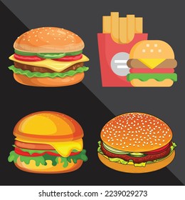 Food burger bun with chese