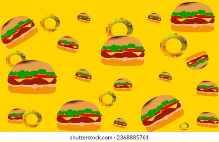 food burger design for background