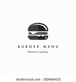 Food Burger logo vector. Burger emblem design. Food logo vector template