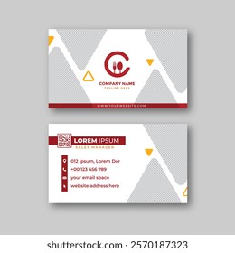 Food business card design template