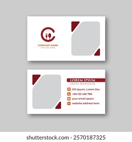 Food business card design template